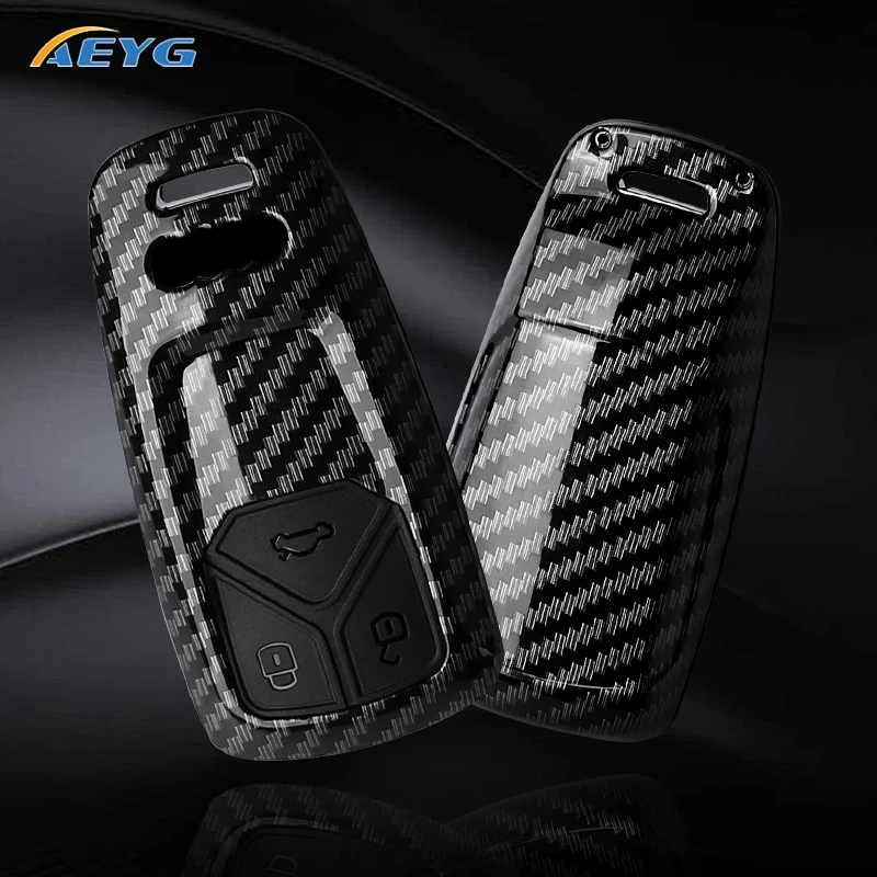 Funda llave Audi ABS fibra de carbono – A4 B9, A5, Q5 y Q7 - imagen 2