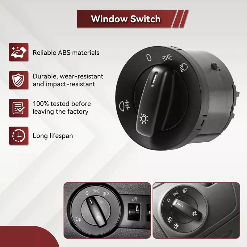 Perilla de control de luces antiniebla Volkswagen