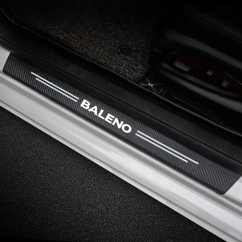 Protector de umbral Suzuki Baleno efecto fibra de carbono - imagen 4