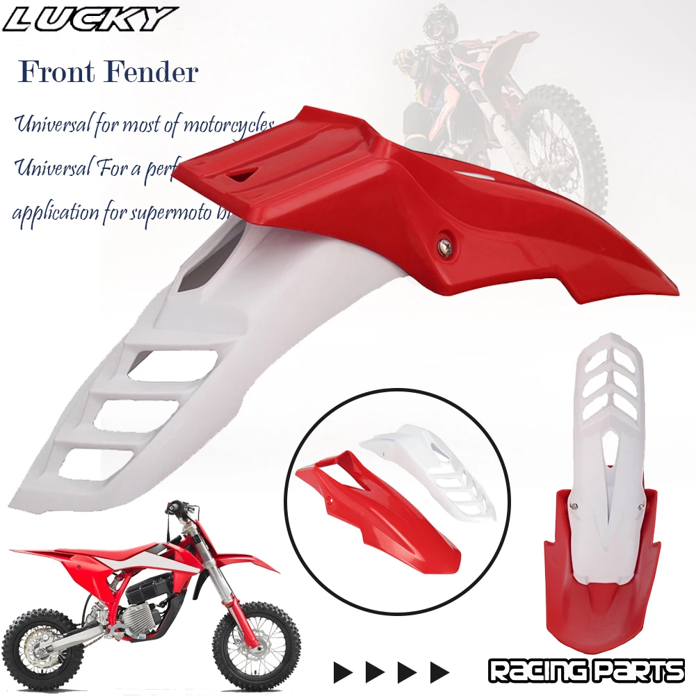 Guardabarros Universal de Motocross para Honda Yamaha Suzuki Kawasaki DRZ DR KX KLX EXC XCW XT WR YZ YZF TW guardabarros delantero de moto de cross - imagen 4