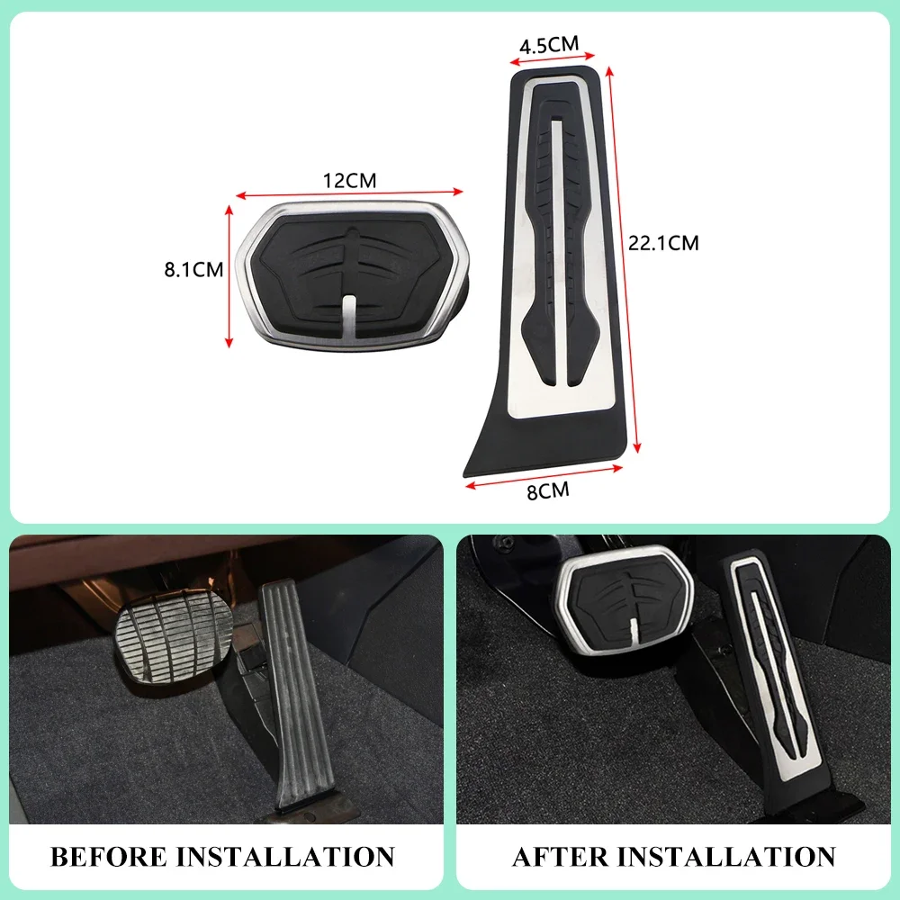 Pedales BMW de acero inoxidable para X1 y X2 F48/F39