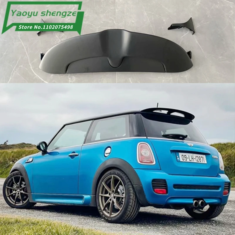 Tapa trasera maletero BMW Mini F55 F56 JCW Ala ABS negra