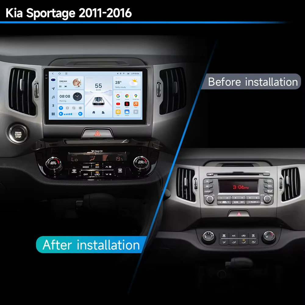 Radio 2 DIN Android con GPS para KIA Sportage 2010-2016 - imagen 4