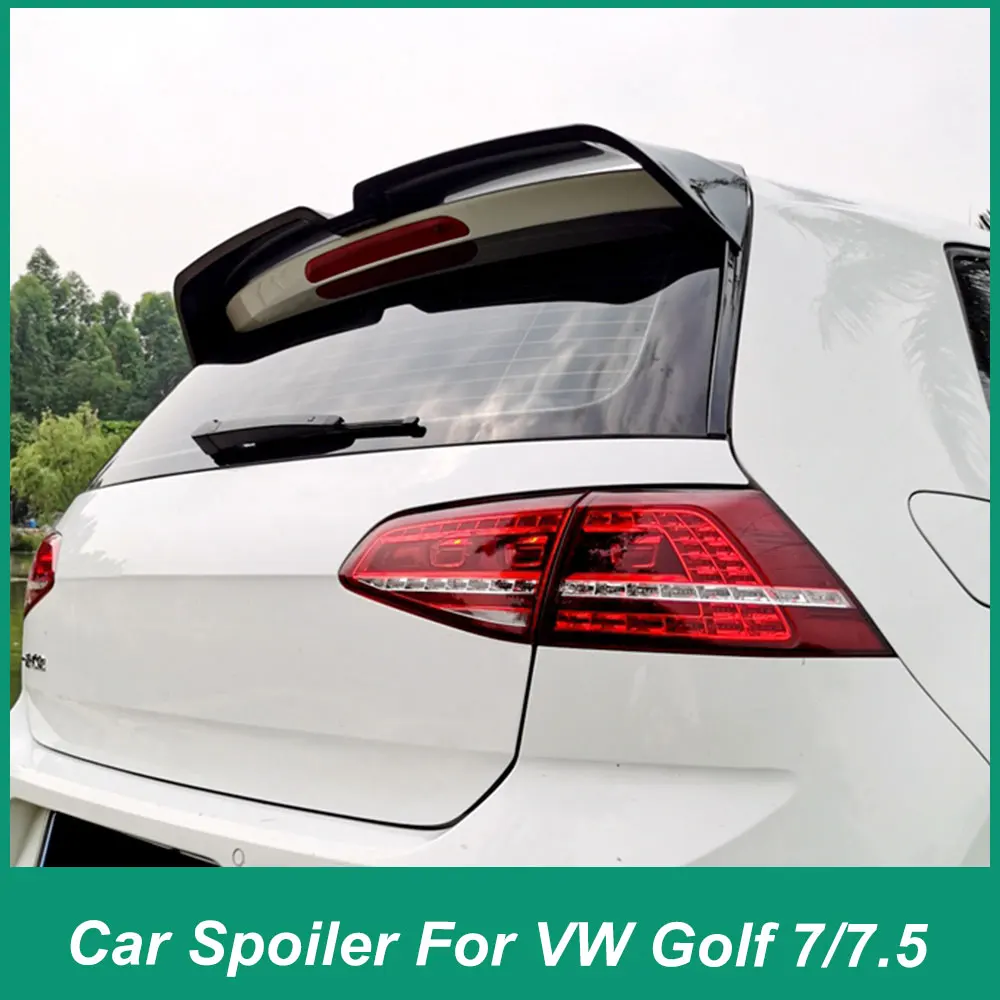 Alerón VW Golf MK7 TSI TDI GTI GTD GTE R negro ABS 2013-2020