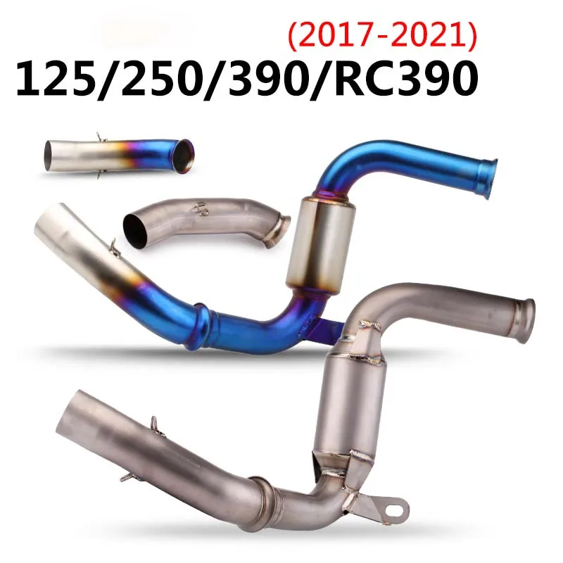 Conector medio escape KTM Duke RC390 125-390 (2017-2020)