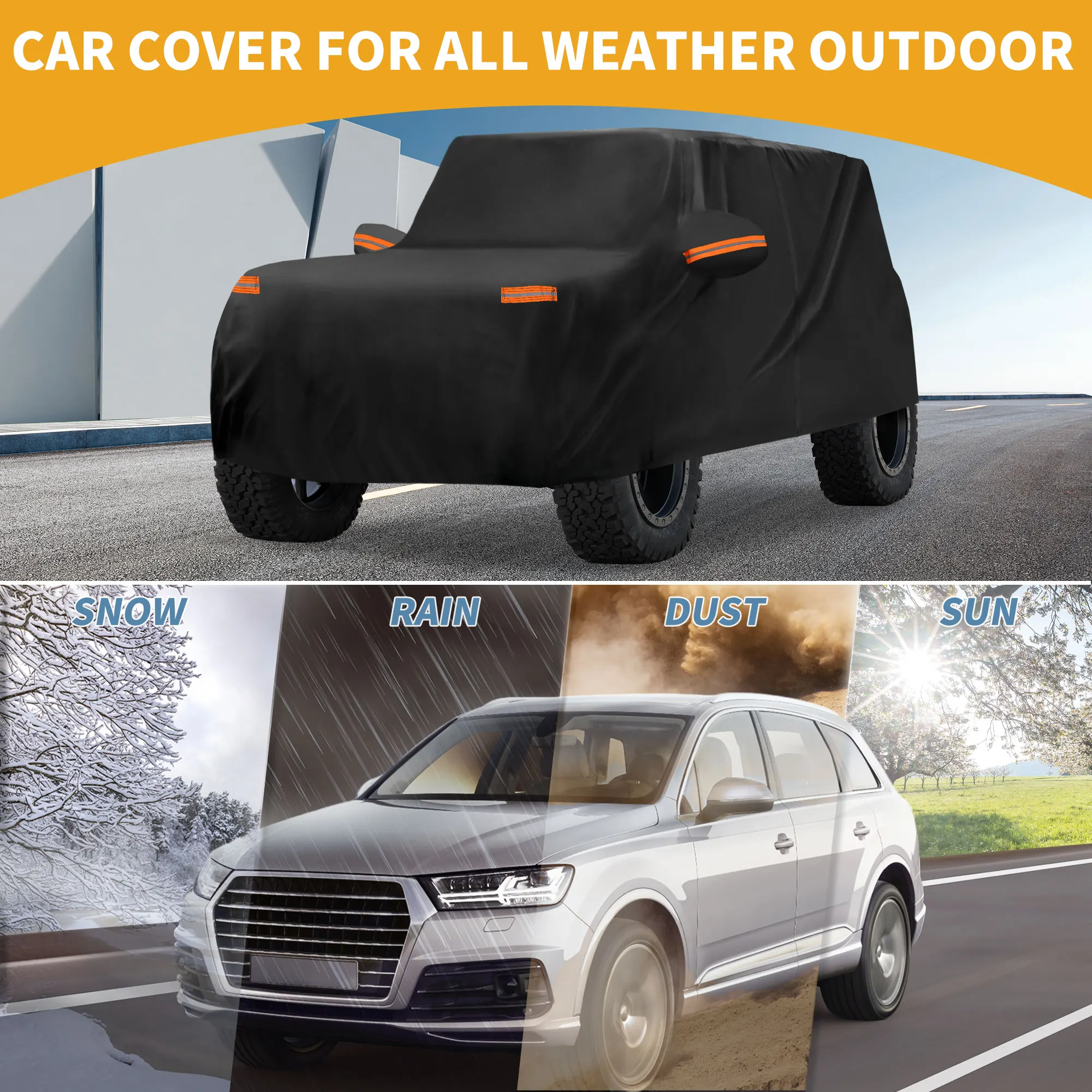 UXCELL Funda impermeable exterior para Ford Bronco Sport, sol y lluvia - imagen 2