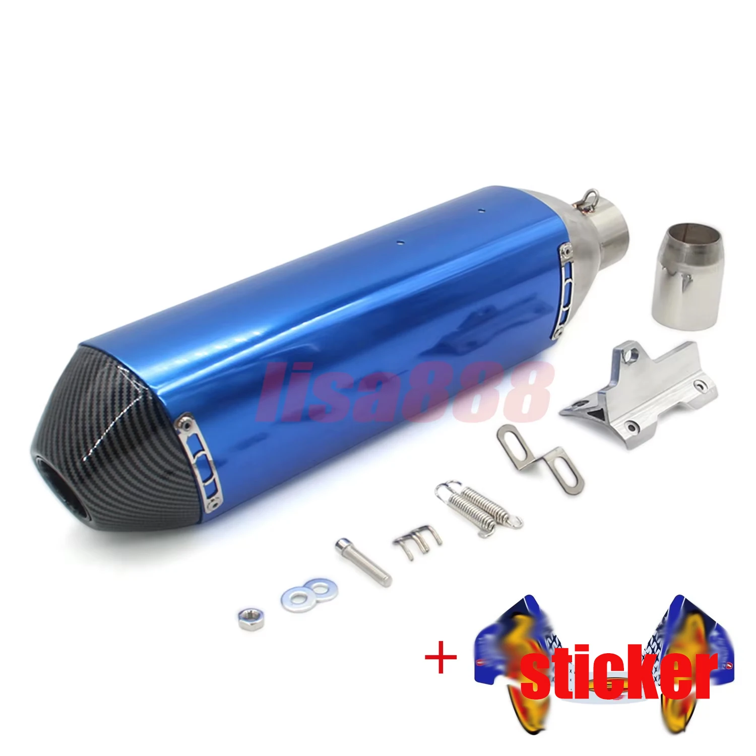 Silenciador de escape FMF 4T universal para moto con DB Killer