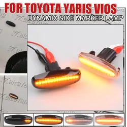 Intermitente LED secuencial lateral para Toyota Yaris Vios 2014-2019