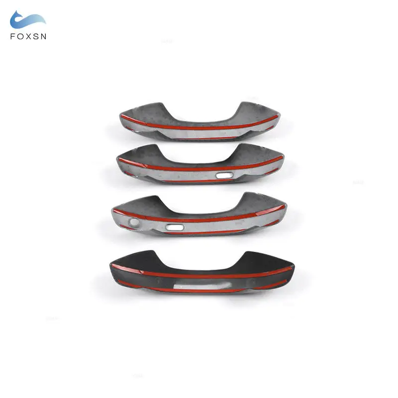 Cubierta manija puerta fibra de carbono para VW Golf 8 2021-2022 - imagen 4