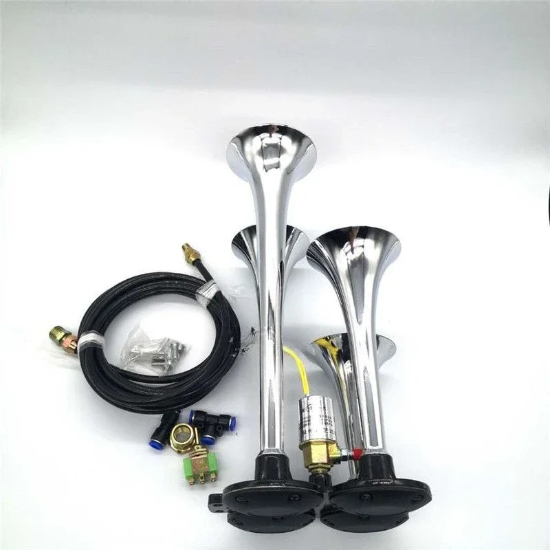 GoodExplosive bocina de aire 4 tubos 12V/24V para camión y barco - imagen 5