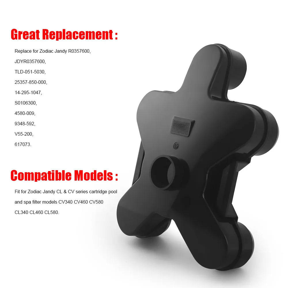 Pieza de repuesto del colector superior del filtro de piscina R0357600 para Jandy CV340 CV460 CV580 CL340 CL460 CL580 Compatible con 25357-850-000 1 - imagen 3