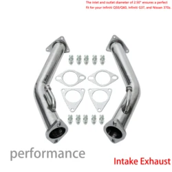 Downpipe deportivo de alto flujo 2.5" para Infiniti Q50/Q60