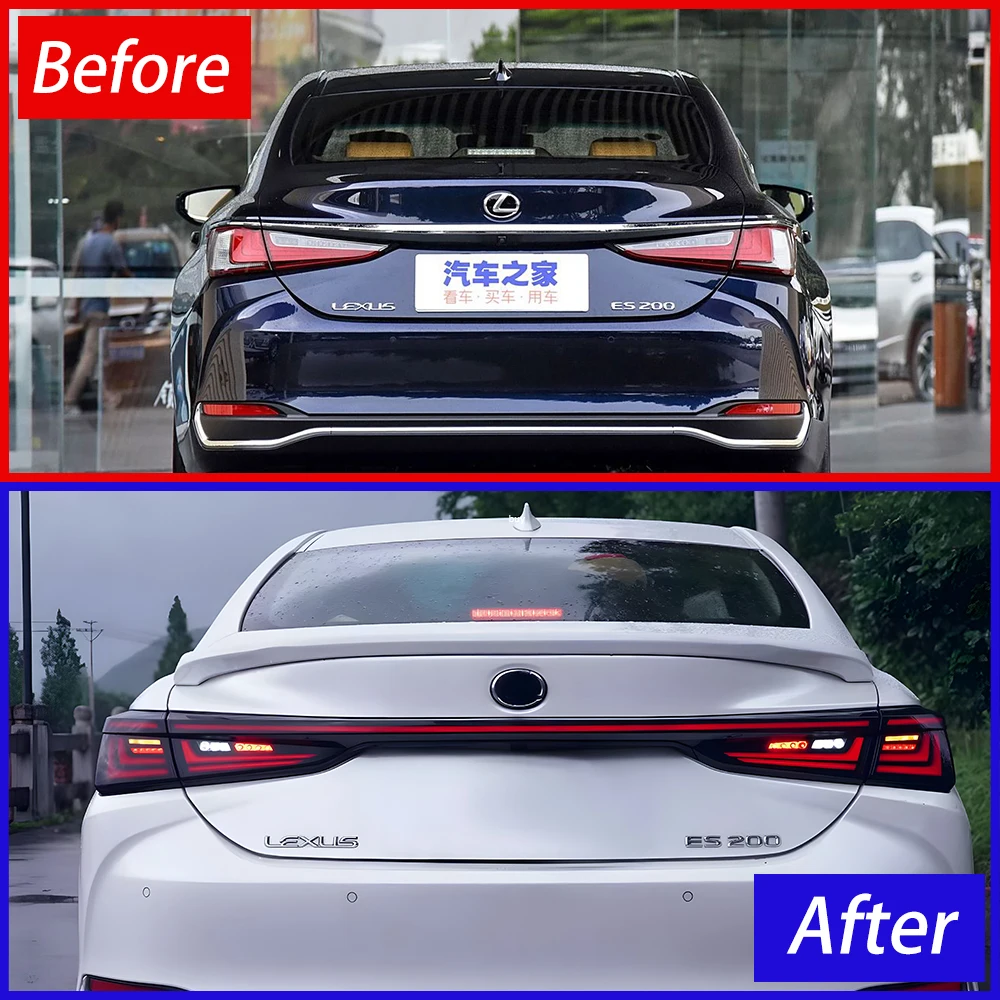 Pilotos traseros LED efecto de arranque Lexus ES 2018-2024 estilo 2025 - imagen 3