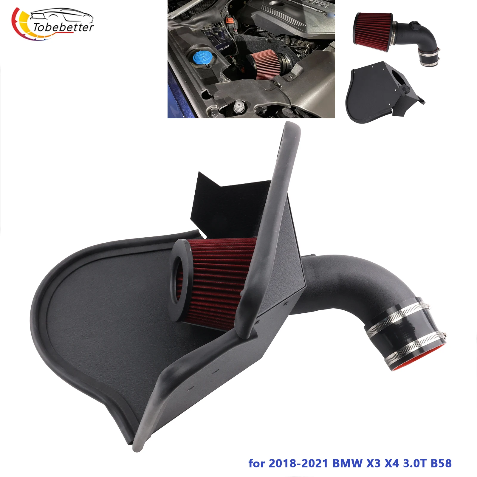 Admisión aire frío aluminio para BMW X3/X4 G01/G02 M40i 3.0T B58