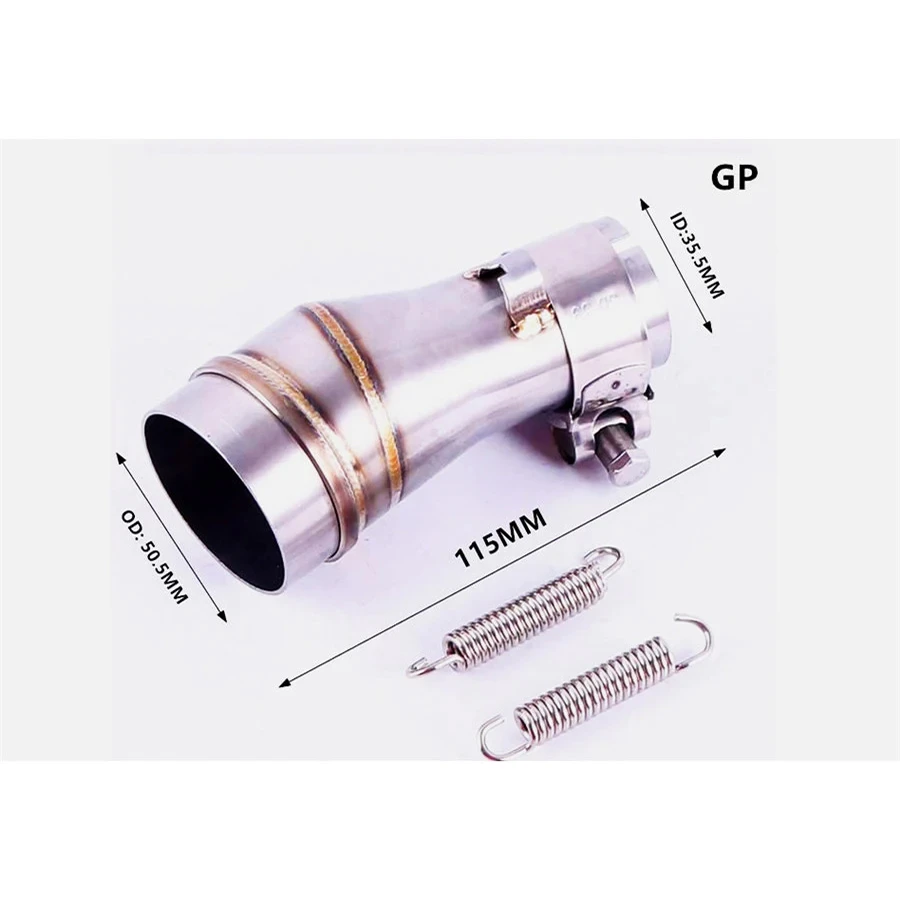 Adaptador tubo escape 50,5 a 35,5 mm para motocicleta GP - imagen 3