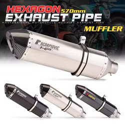 Escape fibra de carbono con DB killer para Yamaha TMAX 500 y AK550