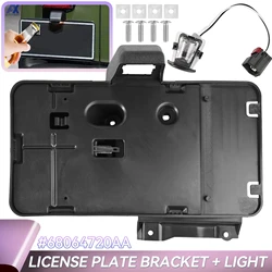 68064720AA Soporte matrícula trasera con marco y luz Jeep JK