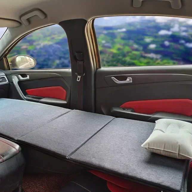 Cama plegable portátil coche camping viaje copiloto asiento trasero - imagen 5