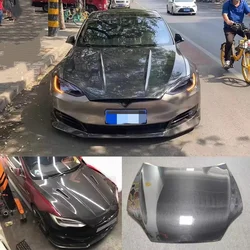 Capó de motor en fibra de carbono ligero – Tesla Model S