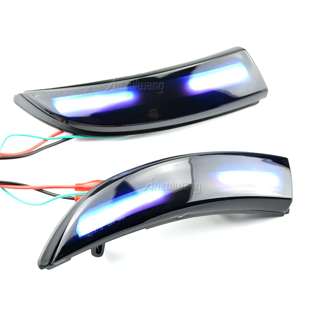 Para Ford Fiesta Mk7 2008-2017 para Ford b-max 2012-2017 2 piezas intermitentes dinámicos luces LED de señal de giro indicador de espejo lateral - imagen 5