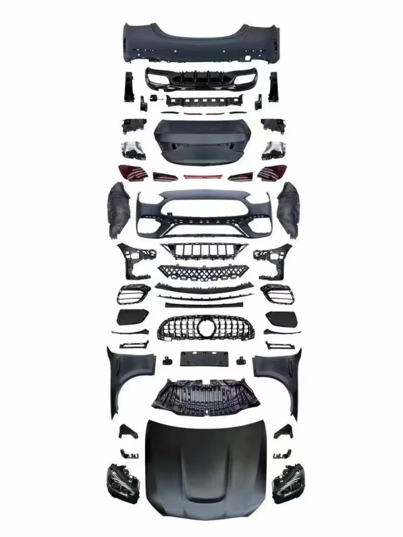 Kit carrocería Mercedes Clase C W205 a W206 2022 frontal y trasera - imagen 2