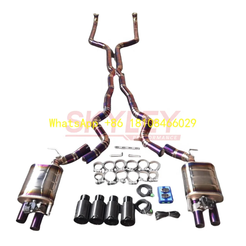 Sistema de escape catback en titanio para BMW M5 F10 4.4 TwinTurbo