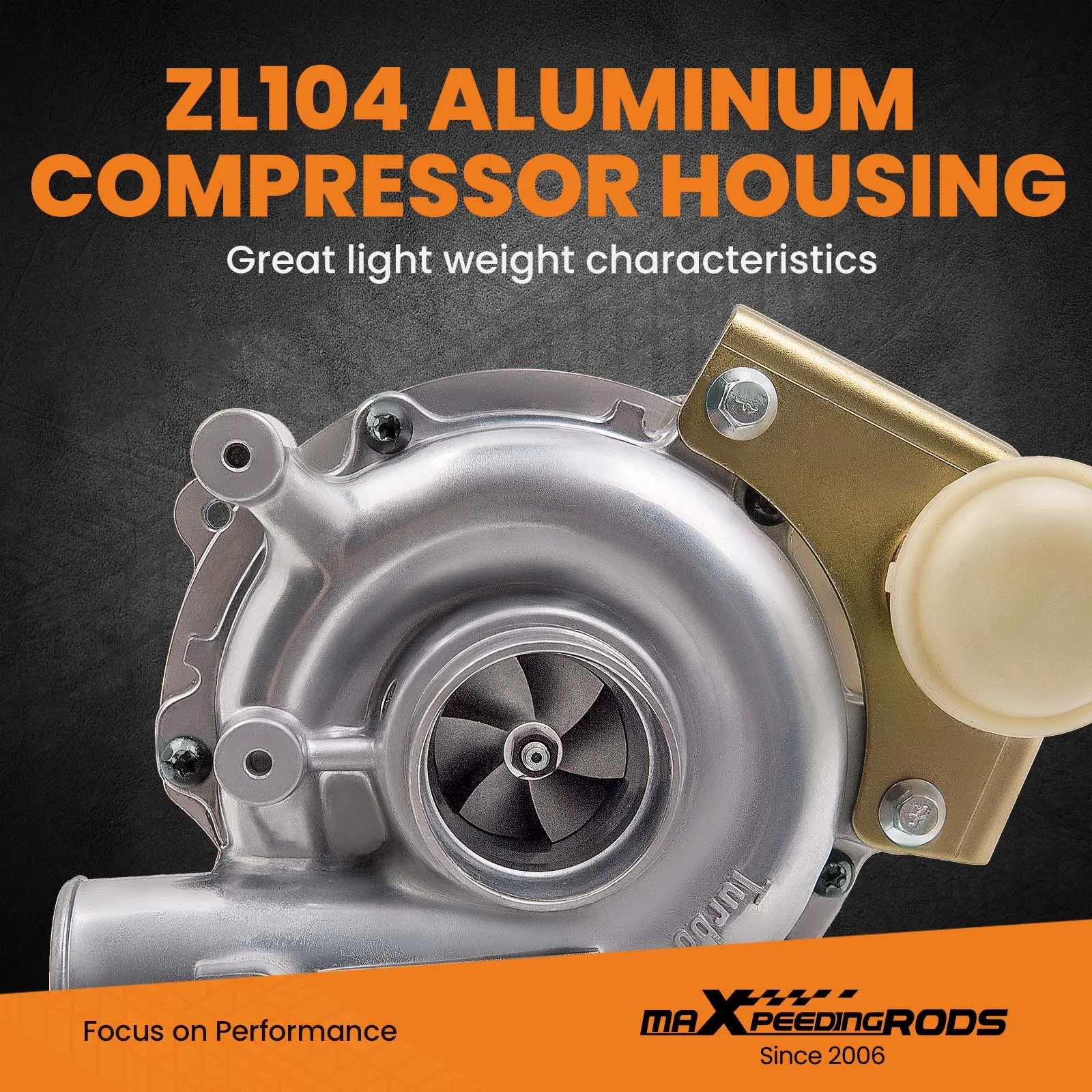 Vistas adicionales del turbocompresor y sus componentes desde diferentes perspectivas