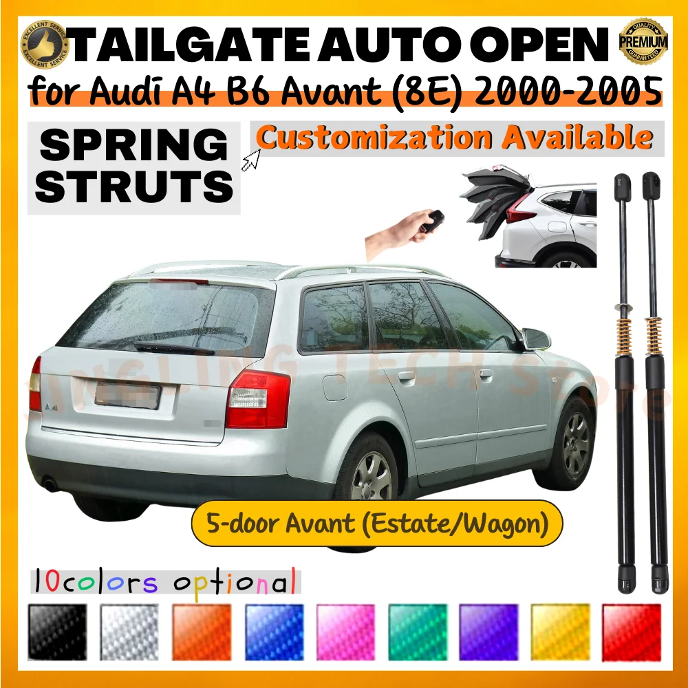 Puntales de maletero trasero con resorte Audi A4 B6 Avant 2000-2005