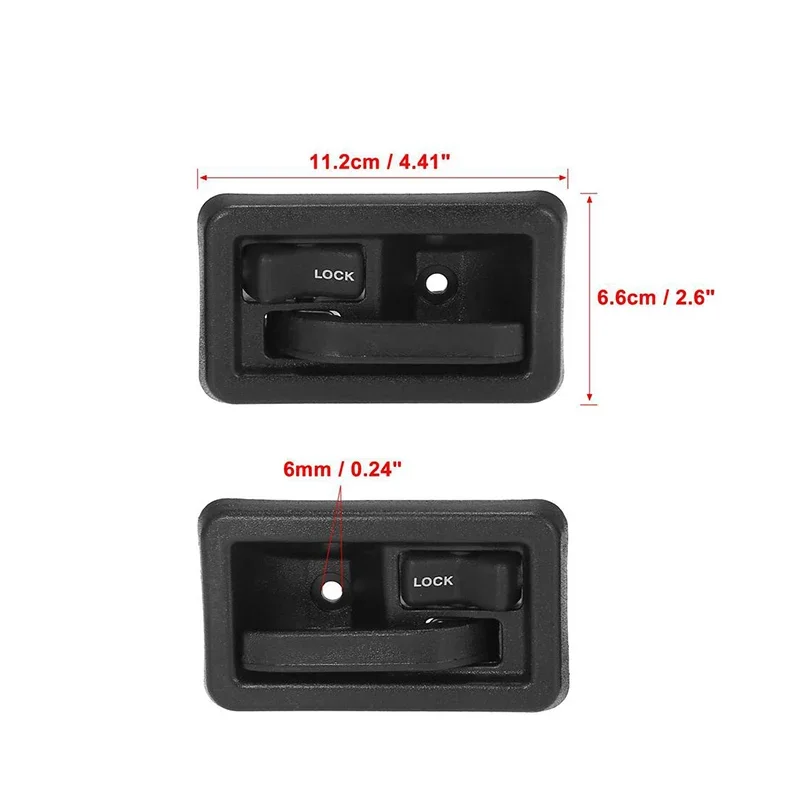 Tiradores puerta interiores Jeep Wrangler YJ TJ 1987-2004 - imagen 3