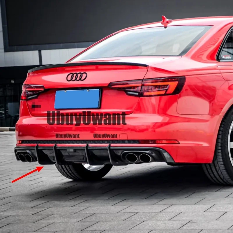 Audi Difusor trasero de fibra de carbono para A4 B9 S-Line 2017-2019 - imagen 5