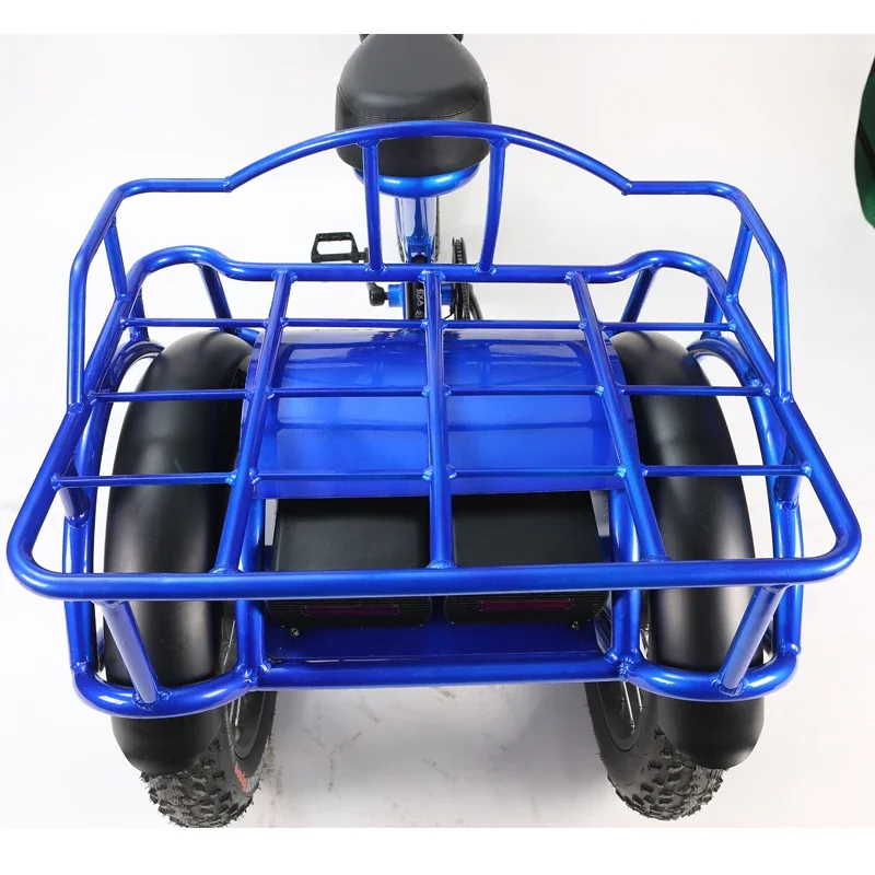 Triciclo eléctrico 20 pulgadas neumático ancho para caza - imagen 3