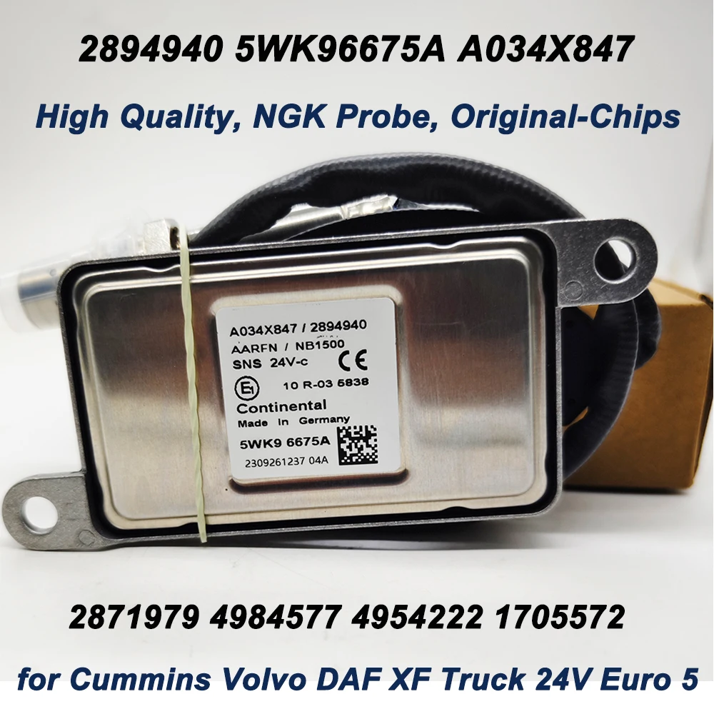 Sensor NOx NGK para camiones Euro 5 Cummins, Volvo y DAF XF diésel