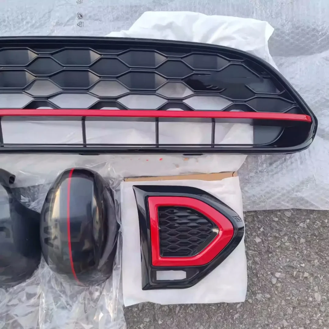 Máscara de parrilla, conjunto de rejilla de radiador para BMW Mini 60, actualización de marco de espejo retrovisor, tira de luz de guardabarros, accesorios para automóviles - imagen 4