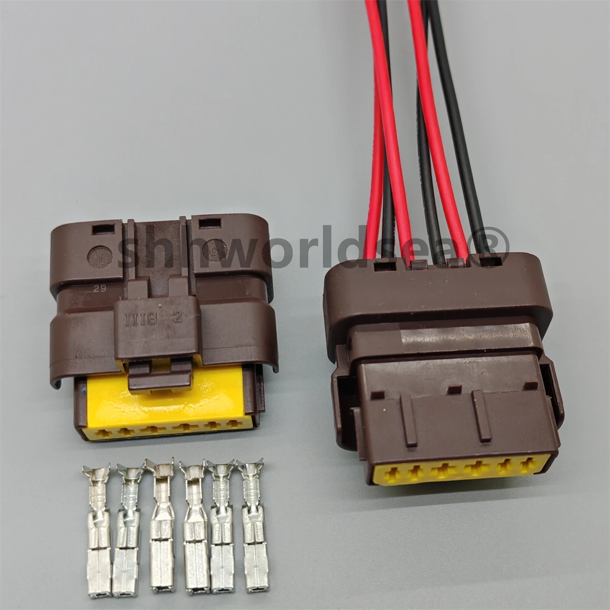 Shhworldsea 6 pines 211PL062S1049 conector de válvula automática bomba de gasolina enchufe de bomba de combustible 211PC062S1049 para Volvo Citroen Peugeot - imagen 5