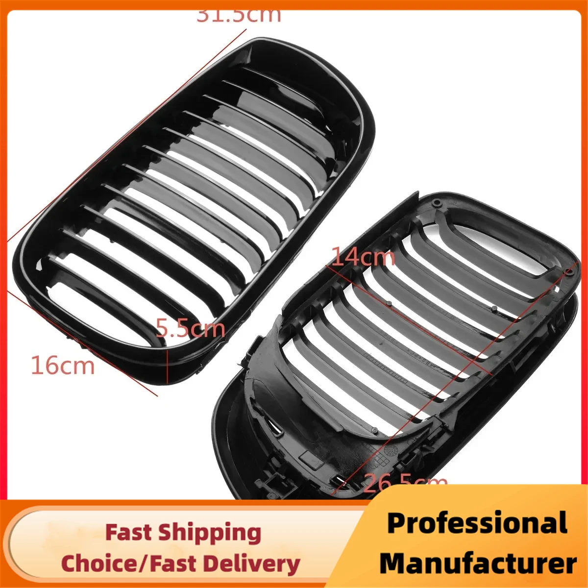 Rejilla parachoques deportiva BMW Serie 3 E46 320i 330i 2002-2005 - imagen 5
