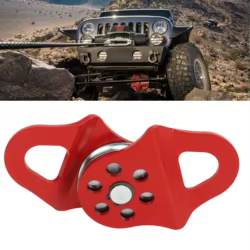 Polea de reenvío para cabrestante 4 t roja – camión, tractor y UTV