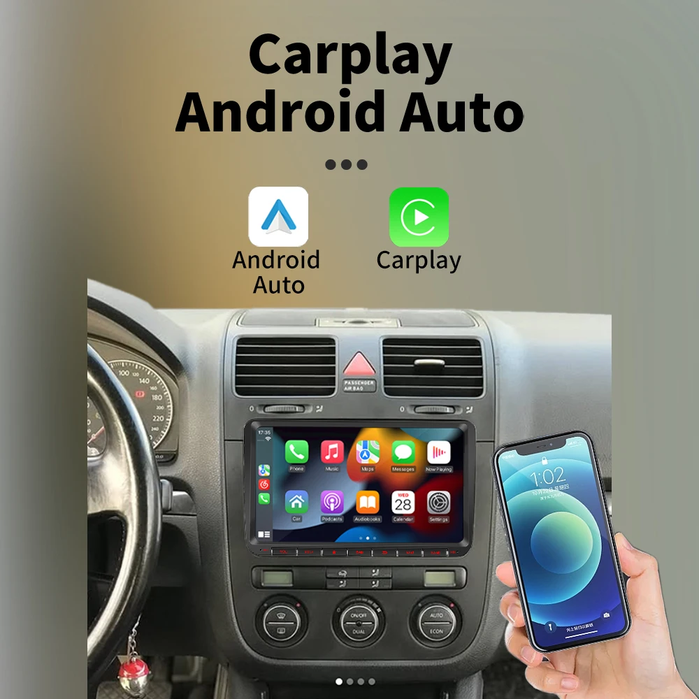 Radio 2 DIN para VW Transporter T5 2010-2015 con GPS y CarPlay - imagen 4