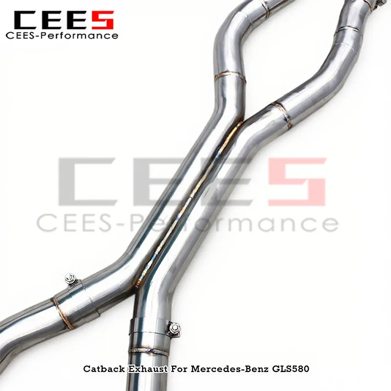 Sistema de escape de acero inoxidable para GLS580