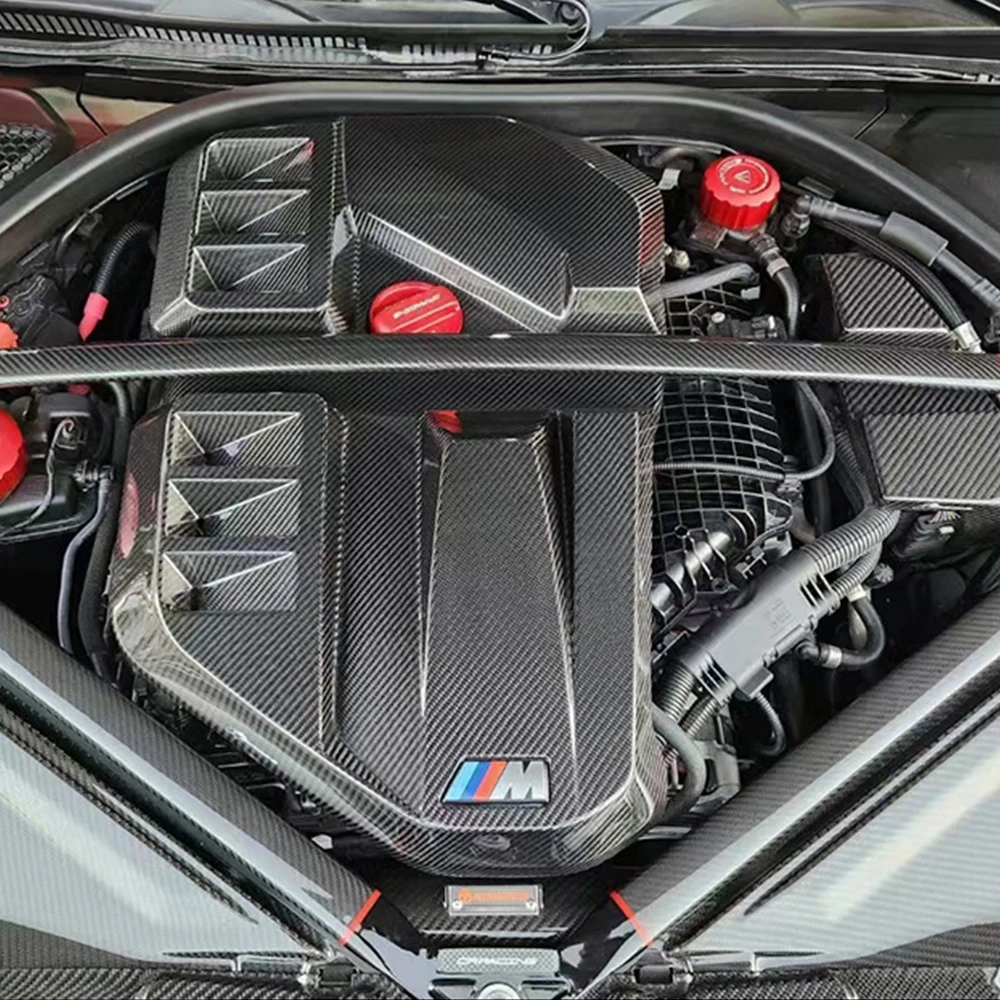 Cubierta capó fibra carbono negra para BMW M3 M4 F80 F82 - imagen 2