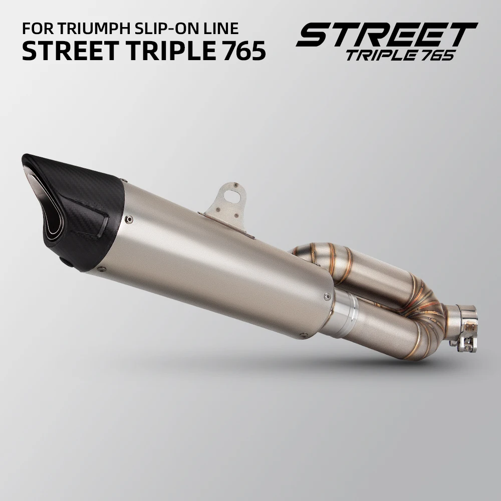 ZER Racing silenciador slip-on para Street Triple 765 2017-2023