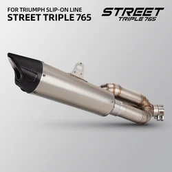ZER Racing silenciador slip-on para Street Triple 765 2017-2023