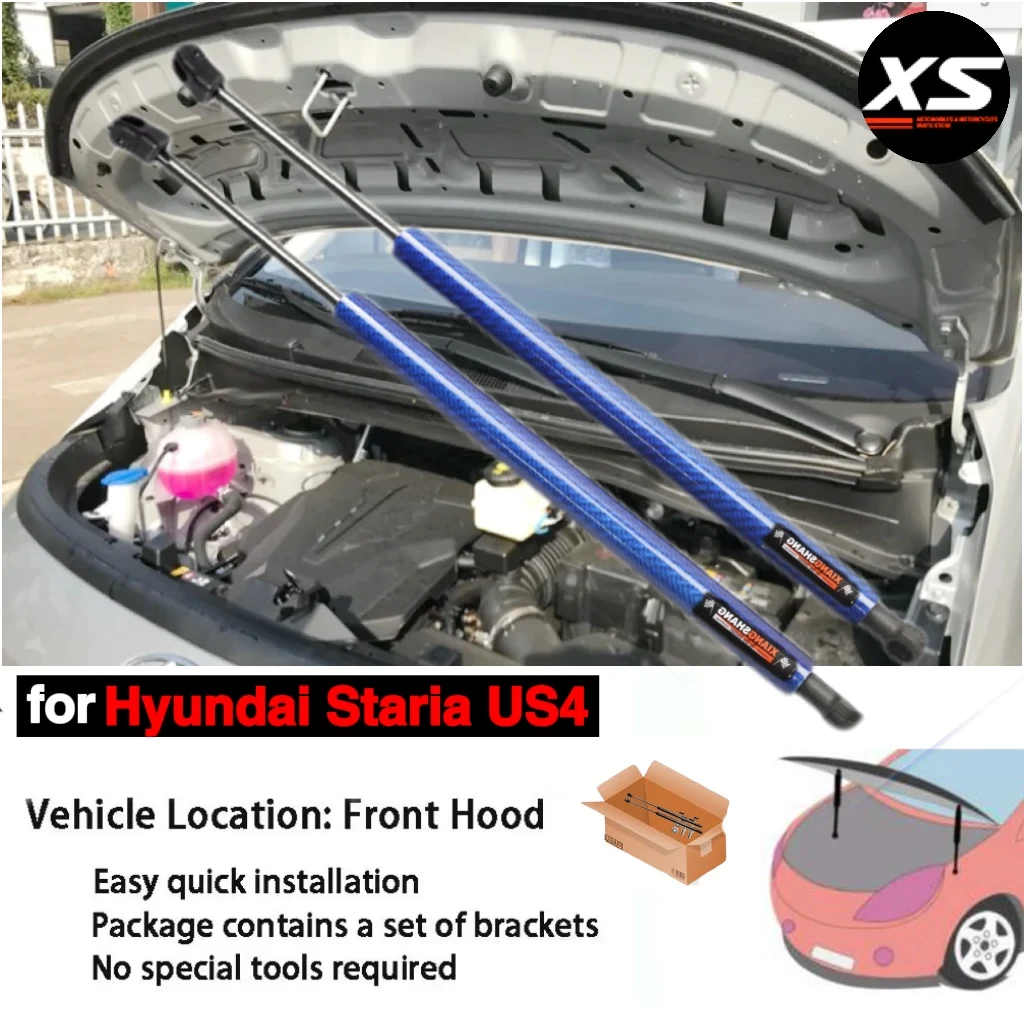Kit de puntales de capó para Hyundai Staria US4 2022 2023 2024 2025, capó delantero, modificación de amortiguadores, soportes de elevación, varillas de apoyo, resorte de Gas