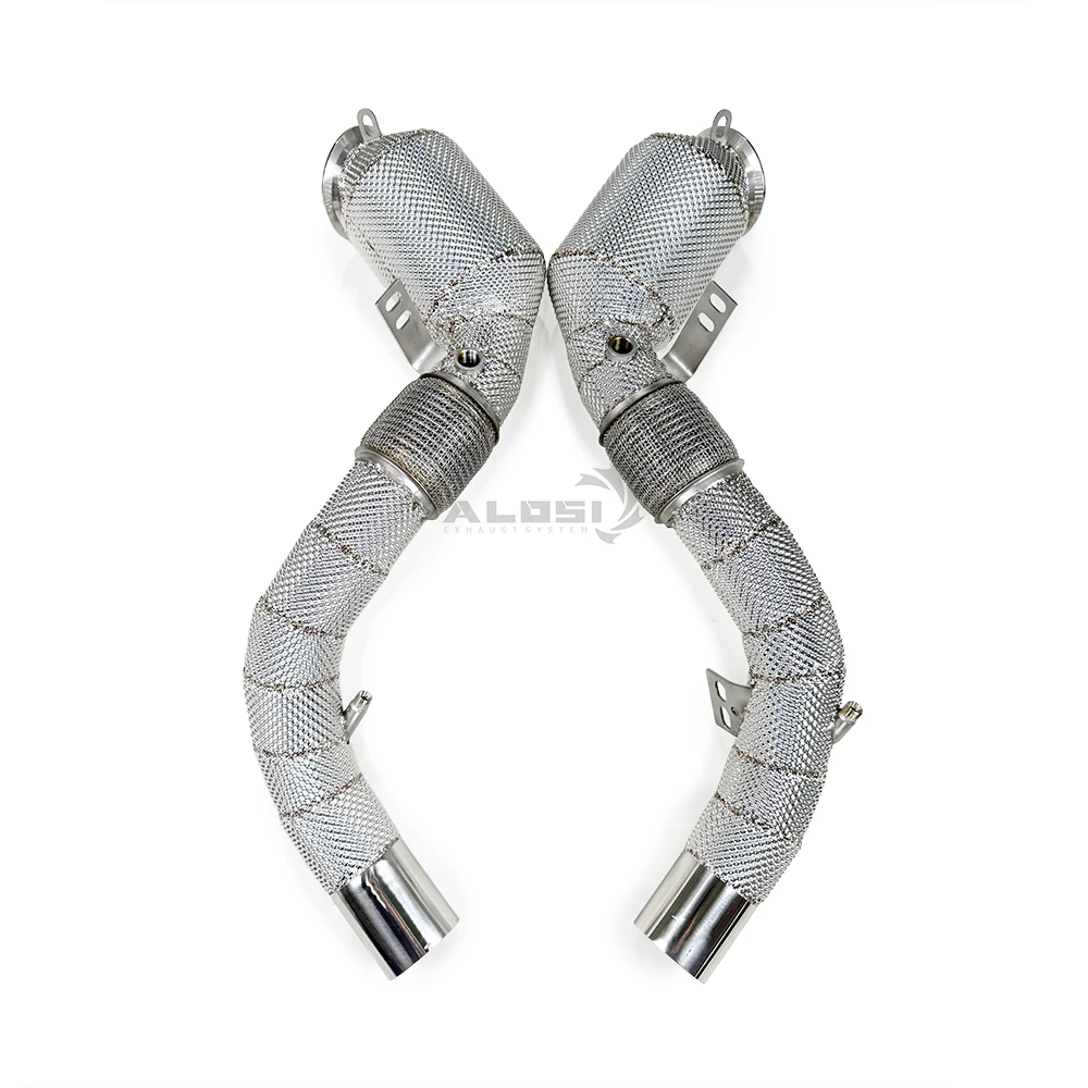 Tubo de bajada de escape de acero inoxidable para BMW X6 M F86 4.4T - imagen 4