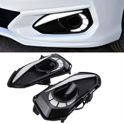 Luz diurna para Honda Jazz Fit 2018-2020 con guía antiniebla