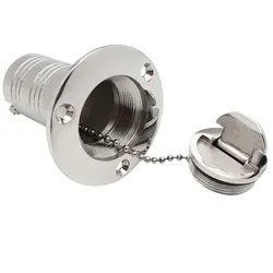Tapa llenador cubierta acero inoxidable 316 pulido – Diesel marino 38mm 50mm
