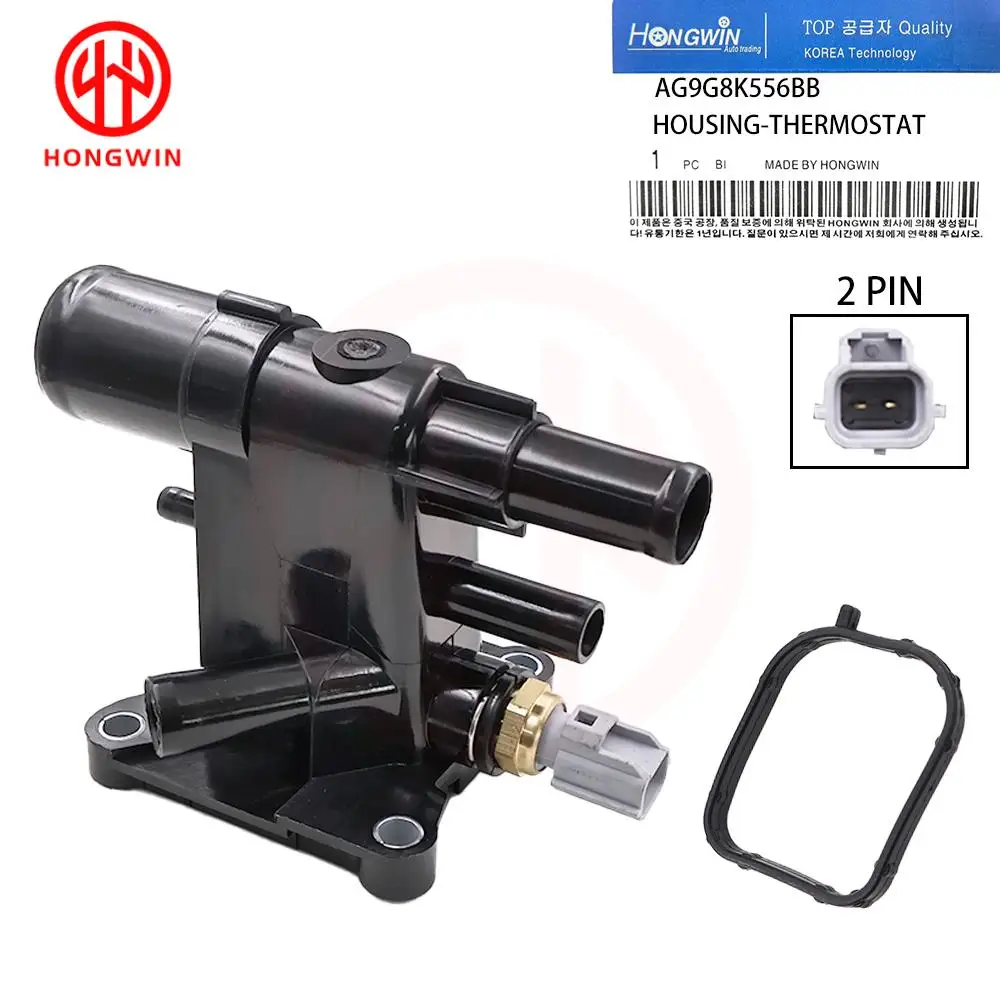 AG9G8K556BB Carcasa del termostato para Ford Mondeo, Kuga y Focus
