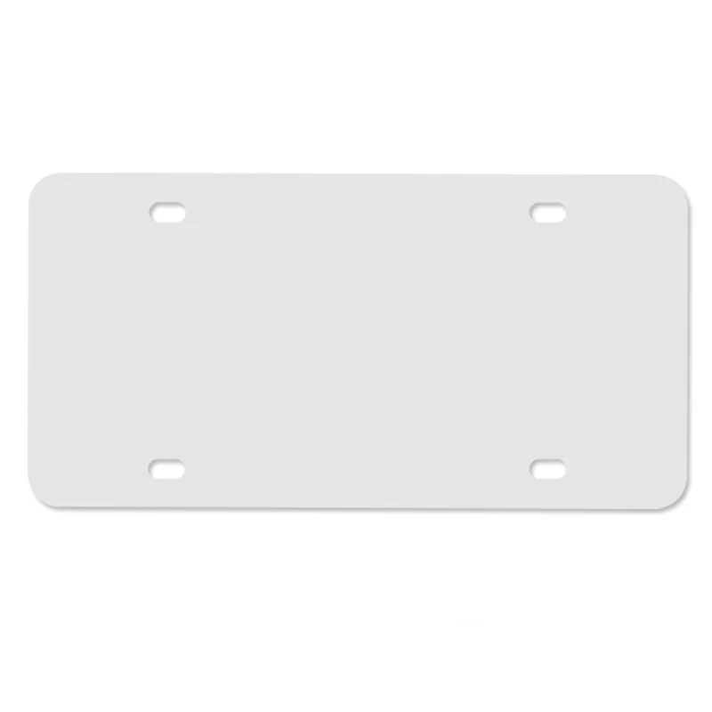 Placa de matrícula de aluminio blanca para coche - imagen 3