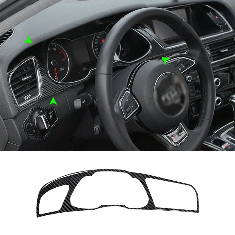 Cubrepanel instrumentos fibra carbono – Audi A4 B8 A5 Q5 2009-2017 - imagen 2