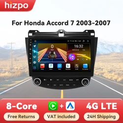 Radio Android Hizpo Honda Accord 7 2003-2007 GPS y Carplay