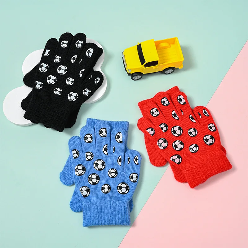 Guantes infantiles de cinco dedos con dibujos animados para exterior - imagen 2